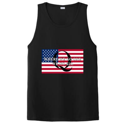 Trump Qanon Where We Go One We Go All PosiCharge Competitor Tank