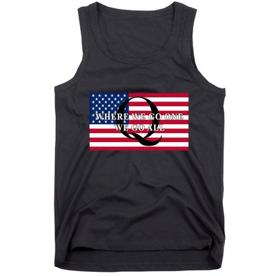 Trump Qanon Where We Go One We Go All Tank Top