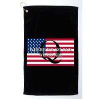 Trump Qanon Where We Go One We Go All Golf Towel