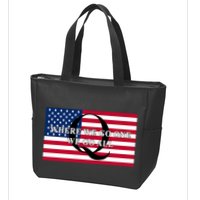 Trump Qanon Where We Go One We Go All Zip Tote Bag
