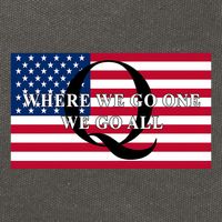 Trump Qanon Where We Go One We Go All Cotton Canvas Backpack