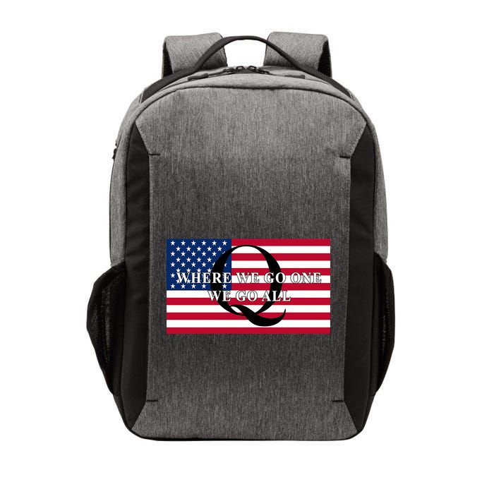 Trump Qanon Where We Go One We Go All Vector Backpack