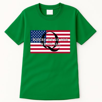 Trump Qanon Where We Go One We Go All Tall T-Shirt