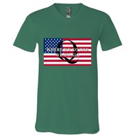 Trump Qanon Where We Go One We Go All V-Neck T-Shirt