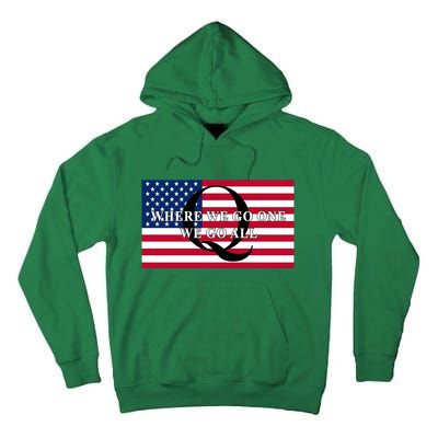 Trump Qanon Where We Go One We Go All Tall Hoodie