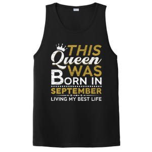 This Queen Was Born In September Living My Best Birthday Gift PosiCharge Competitor Tank