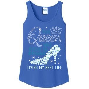 This Queen Was Born In September Funny September Bday Gift Ladies Essential Tank