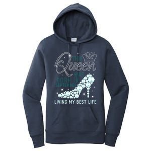 This Queen Was Born In September Funny September Bday Gift Women's Pullover Hoodie