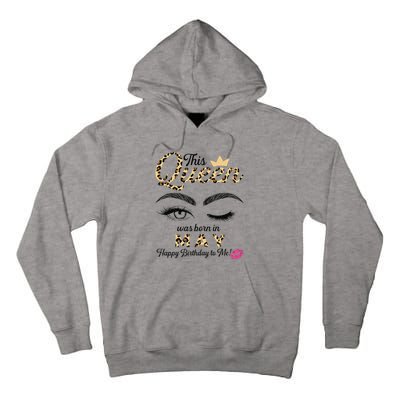 This Queen Was Born In May White Queen Birthday Tall Hoodie