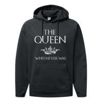 The Queen Who Never Was Performance Fleece Hoodie