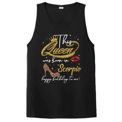 This Queen Was Born Scorpio October November Birthday Gift PosiCharge Competitor Tank