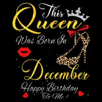 This Queen Was Born In December Leopard Birthday Gift Sustainable Bucket Hat