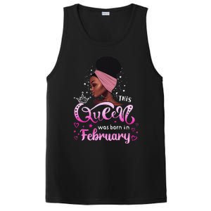 This Queen Was Born In February Black Queen Birthday PosiCharge Competitor Tank