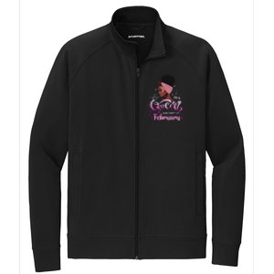 This Queen Was Born In February Black Queen Birthday Stretch Full-Zip Cadet Jacket