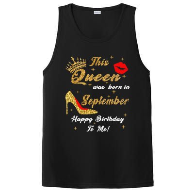 This Queen Was Born In September Happy Birthday To Me PosiCharge Competitor Tank