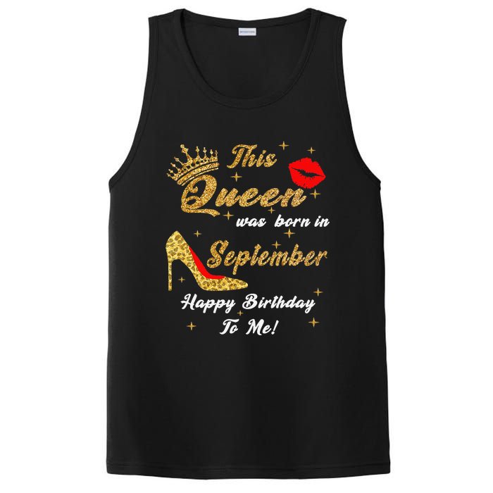 This Queen Was Born In September Happy Birthday To Me PosiCharge Competitor Tank