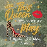 This Queen Was Born In May Happy Birthday To Me Legacy Tie Dye Trucker Hat