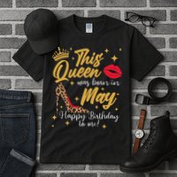 This Queen Was Born In May Happy Birthday To Me Tall T-Shirt
