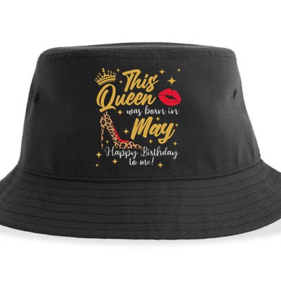 This Queen Was Born In May Happy Birthday To Me Sustainable Bucket Hat