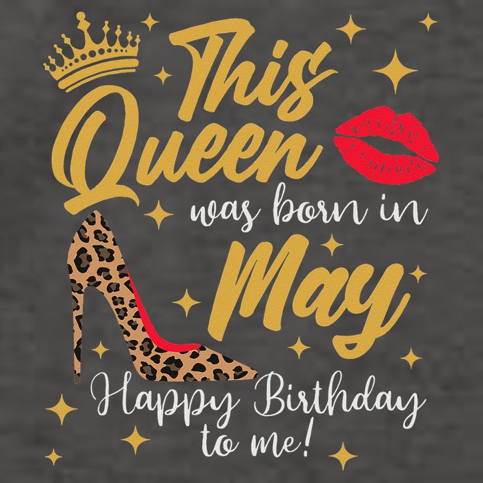 This Queen Was Born In May Happy Birthday To Me Vector Backpack