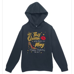 This Queen Was Born In May Happy Birthday To Me Urban Pullover Hoodie