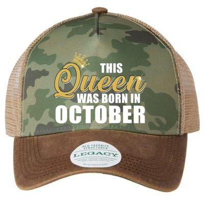 This Queen Was Born In October Legacy Tie Dye Trucker Hat