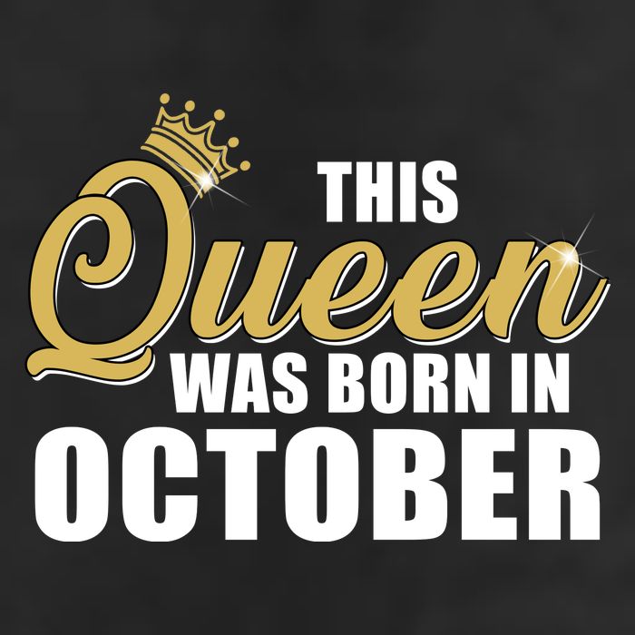 This Queen Was Born In October 7 Panel Mesh Trucker Snapback Hat