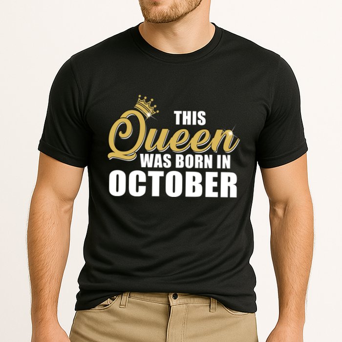 This Queen Was Born In October Performance Shirt