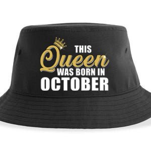 This Queen Was Born In October Sustainable Bucket Hat