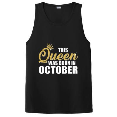 This Queen Was Born In October PosiCharge Competitor Tank