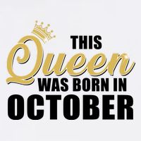 This Queen Was Born In October Garment-Dyed Sweatshirt