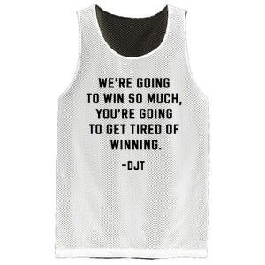 Trump Quotes WeRe Going To Win So Much Tired Of Winning Mesh Reversible Basketball Jersey Tank