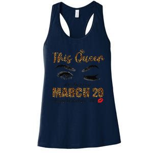 This Queen Was Born In March 20th Happy Birthday To Me Women's Racerback Tank