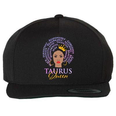 Taurus Queen Zodiac Sign Astrology Astrologer Horoscope Gift Wool Snapback Cap