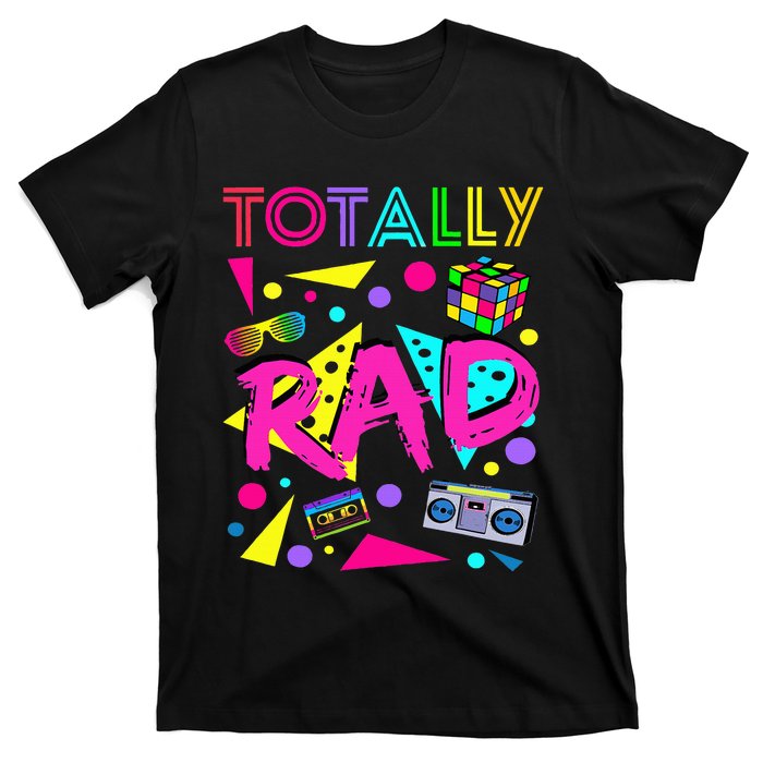 Totally Rad 1980s Vintage Eighties Party T-Shirt