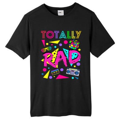 Totally Rad 1980s Vintage Eighties Party Tall Fusion ChromaSoft Performance T-Shirt