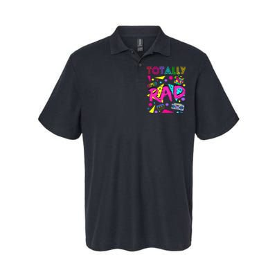 Totally Rad 1980s Vintage Eighties Party Softstyle Adult Sport Polo