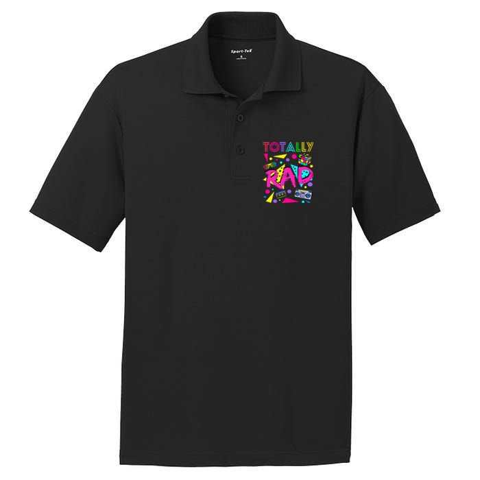 Totally Rad 1980s Vintage Eighties Party PosiCharge RacerMesh Polo