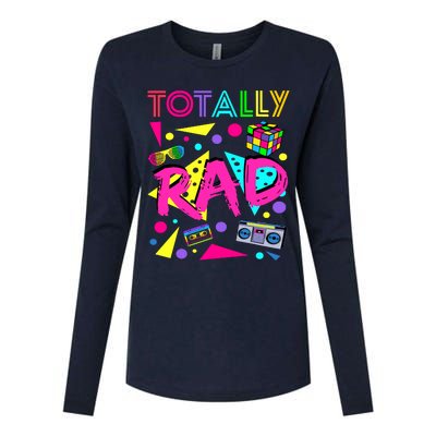 Totally Rad 1980s Vintage Eighties Costume Party Womens Cotton Relaxed Long Sleeve T-Shirt