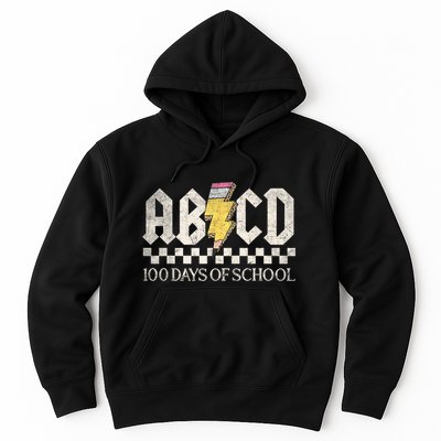 Teachers Rock 100 Days Of School Abcd 100th Day Hoodie