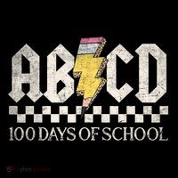 Teachers Rock 100 Days Of School Abcd 100th Day Cooling Performance Long Sleeve Crew