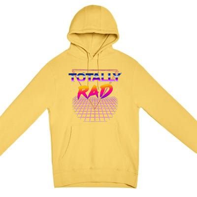 Totally Rad 1980s Halloween Costume 80s Grid Outer Space Premium Pullover Hoodie