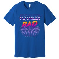 Totally Rad 1980s Halloween Costume 80s Grid Outer Space Premium T-Shirt