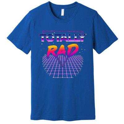 Totally Rad 1980s Halloween Costume 80s Grid Outer Space Premium T-Shirt