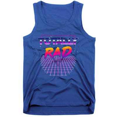 Totally Rad 1980s Halloween Costume 80s Grid Outer Space Tank Top