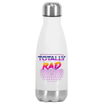 Totally Rad 1980s Halloween Costume 80s Grid Outer Space Stainless Steel Insulated Water Bottle