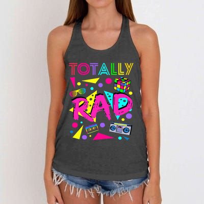 Totally Rad 1980s Vintage Eighties Costume Party Women's Knotted Racerback Tank