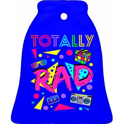 Totally Rad 1980s Vintage Eighties Costume Party Ceramic Bell Ornament