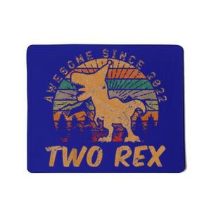 Two Rex 2nd Birthday Gift Second Dinosaur 2 Year Old  Mousepad