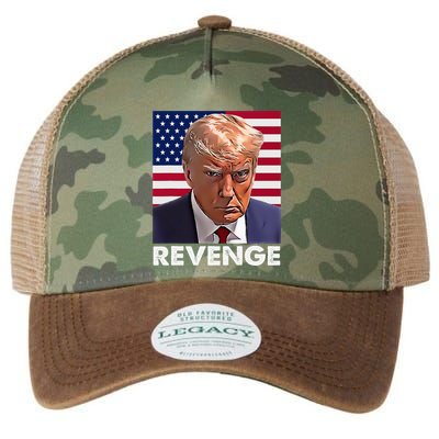 Trump Revenge 2024 Flag Presidential Campaign Legacy Tie Dye Trucker Hat